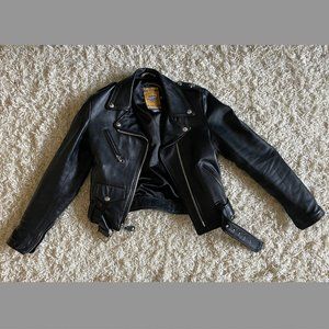 Schott NYC women's Perfecto lambskin leather jacket, size XS